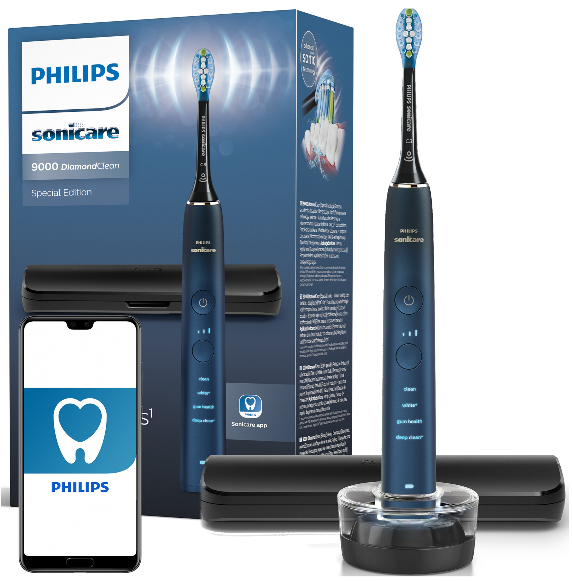 Philips Sonicare 9000 HX9911/70 本体 Philips Sonicare DiamondClean 9000 ホワイト HX9911/70