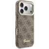Etui GUESS 4G Script MagSafe do Apple iPhone 17 Pro Max Brązowy