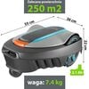 Robot koszący GARDENA Sileno City 250 15001-32 sterowanie Bluetooth