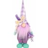 Skrzat wielkanocny SASKA GARDEN Gnom z lawendą Boy Fioletowy 25 cm