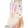 Skrzat wielkanocny SASKA GARDEN Gnom Zajączek Boy w Groszki 25 cm