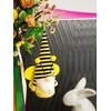 Skrzat wielkanocny SASKA GARDEN Gnom Pszczółka Żółty 20 cm