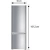 Lodówka LIEBHERR CUELE 281 161.2cm Srebrna
