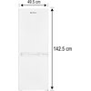 Lodówka SMITH&BROWN SFBF-511-WE3 142.5cm Biała