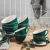 Zestaw filiżanek AMBITION Aura Green 220 ml (12 elementów) Zielony