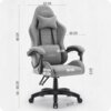 Fotel gamingowy CABRO C500 Ciemnoszary