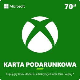 Kod podarunkowy MICROSOFT Xbox 70 PLN 