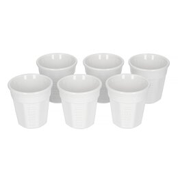 Zestaw filiżanek BIALETTI Bicchierini Y0TZ502 Biały (6 sztuk) 