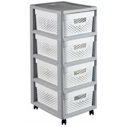Regał CURVER Infinity 239845 Szaro-biały 