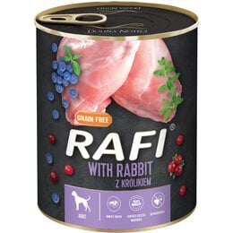 Karma dla psa RAFI z królikiem, borówką i żurawiną 800 g 