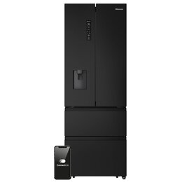 Lodówka HISENSE RF632N4WFE1 4D SkyLine No frost 200cm Czarna Wi-Fi ConnectLife Metal Tech Cooling 