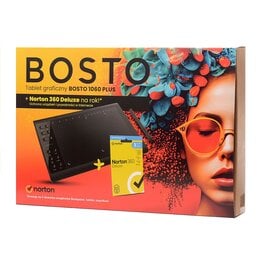 Tablet graficzny BOSTO 1060 Plus + Norton 360 Deluxe (3 urządzenia 1 rok) 