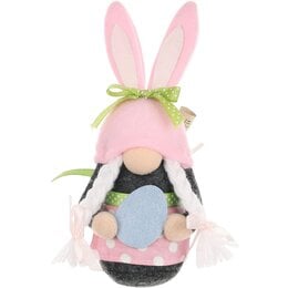 Skrzat wielkanocny SASKA GARDEN Gnom Zajączek Girl Różowy 20 cm 
