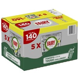 Kapsułki do zmywarki FAIRY Platinum All in One Lemon - 140 szt. 