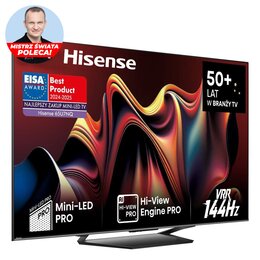 Telewizor HISENSE 65U7NQ 65" MINILED 4K 144Hz VIDAA Full Array Dolby Atmos Dolby Vision HDMI 2.1 
