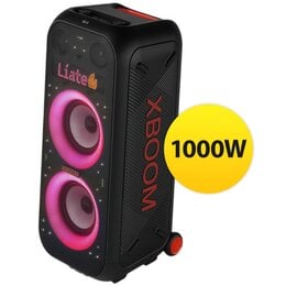 Power Audio LG XBOOM XL9T, 1000W, Bluetooth, Wyświetlacz pixelowy, Wejście mikrofonowe i gitarowe, Aplikacja XBOOM, IPX4 