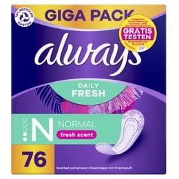 Wkładki higieniczne ALWAYS Daily Fresh Normal (76 sztuk) 