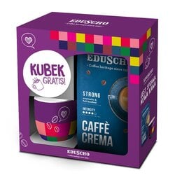 Kawa ziarnista EDUSCHO Crema Strong 1 kg + kubek 