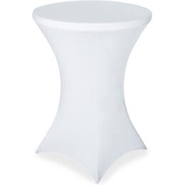 Pokrowiec na stolik EHOKERY Koktajlowy 80 cm Biały 