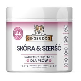 Suplement dla psa GINGER DOG Sierść i Skóra 180 g 