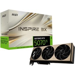Karta graficzna MSI GeForce RTX 5070 Ti Inspire 3X OC Plus 16GB DLSS 4 