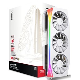Karta graficzna XFX Mercury Radeon RX 9070 XT OC RGB White Magnetic Air Edition 16GB 