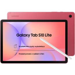 Tablet SAMSUNG Galaxy Tab S10 Lite 10.9" 6/128GB 5G Wi-Fi Czerwony + Rysik S Pen 