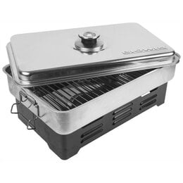 Wędzarnia BIOWIN 330004 z termometrem 27.5 x 43 x 21 cm Srebrny 
