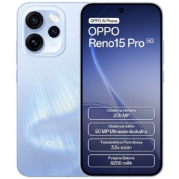 Smartfon OPPO Reno 15 Pro 5G 12/512GB 6.32" 120Hz Niebieski 