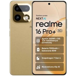 Smartfon REALME 16 Pro+ 5G 8/256GB 6.8" 144Hz Złoty 