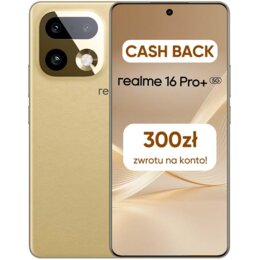 Smartfon REALME 16 Pro+ 5G 12/512GB 6.8" 144Hz Złoty 