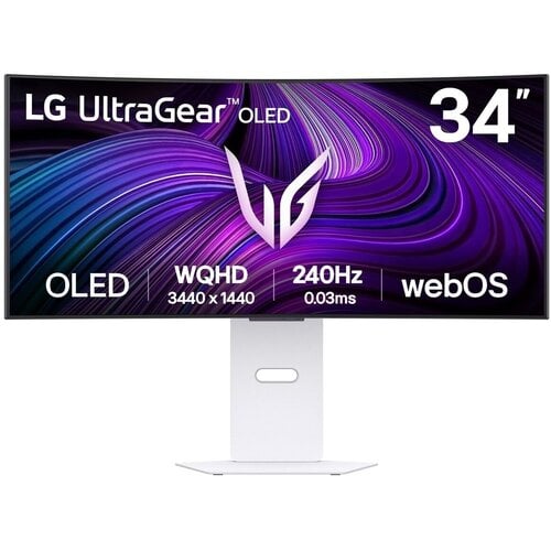 Monitor LG UltraGear 34GX90SA-W.AEU 34" 3440x1440px OLED 240Hz 0.03 [GTG] Curved